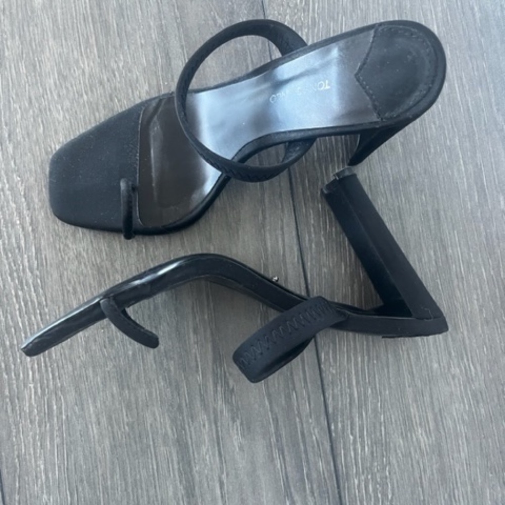 Tony Bianco Black Strappy Sandals